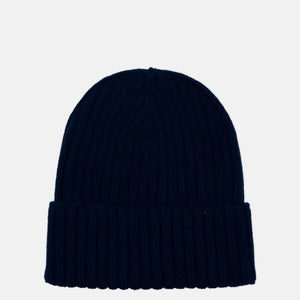 Berretto a Coste in 100% Cashmere