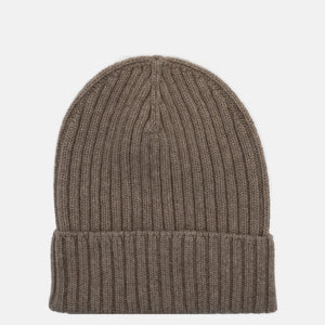 Berretto a Coste in 100% Cashmere