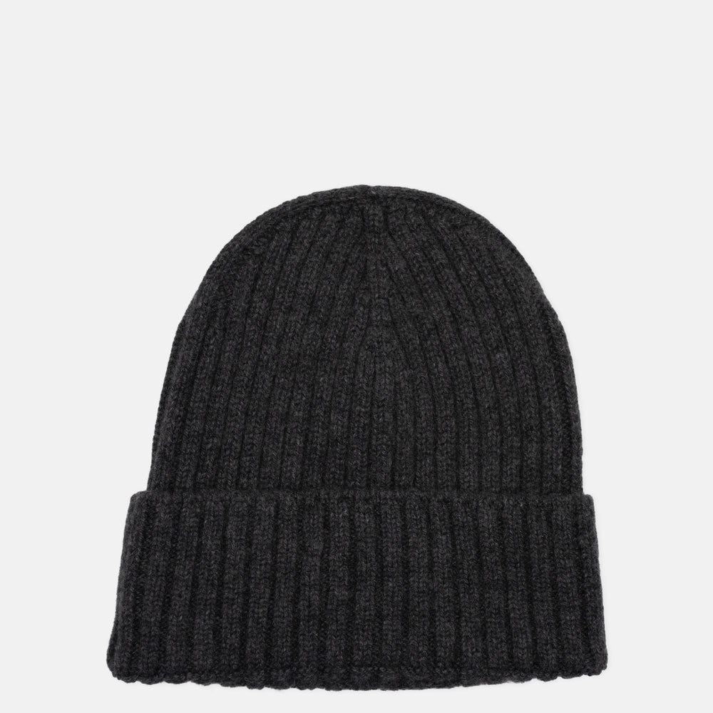 Berretto a Coste in 100% Cashmere