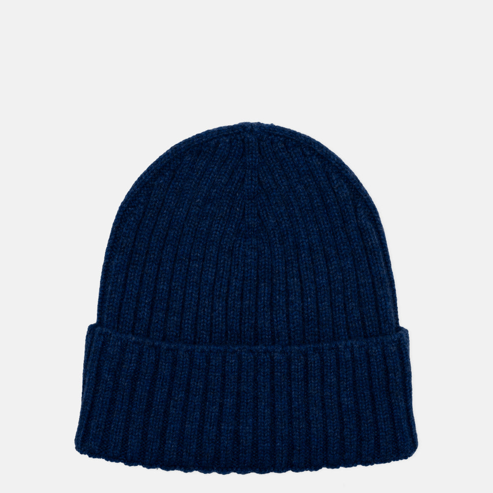 Berretto a Coste in 100% Cashmere