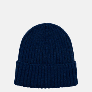 Berretto a Coste in 100% Cashmere