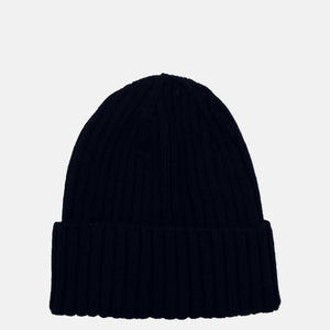 Berretto a Coste in 100% Cashmere