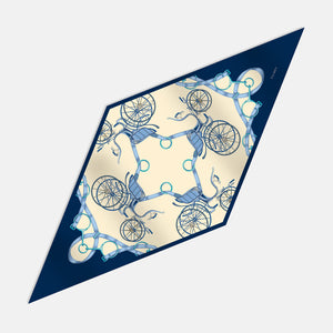 Foulard Rombo In Seta Twill C'era Una Volta