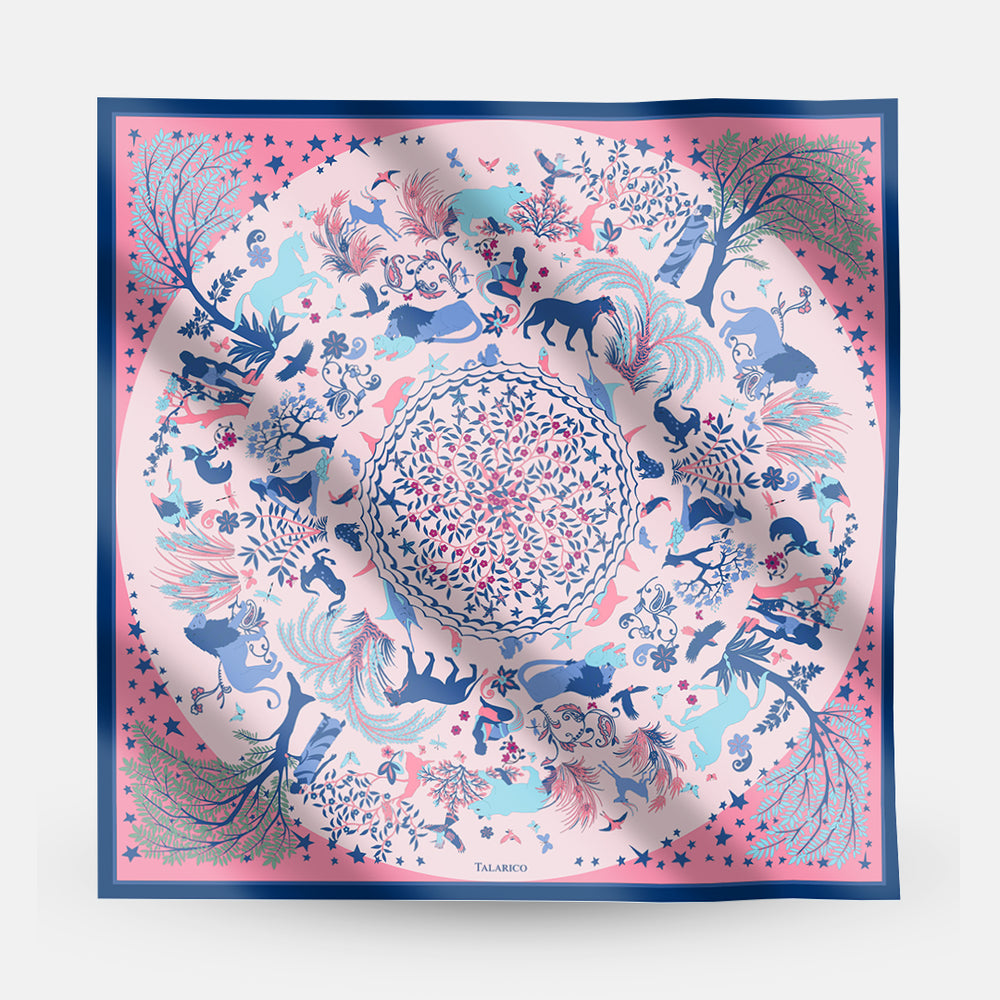 90 Twill Silk Scarf Circle Of Life