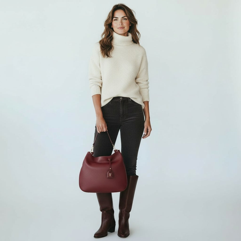 Charme Talarico bag in hammered leather