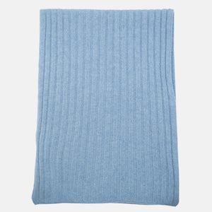 SCIARPA A COSTE IN CASHMERE CIELO - 105