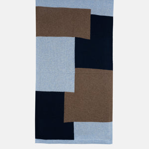 MONDRIAN WOOL SCARF NIGHT SKY WOOD - 102M