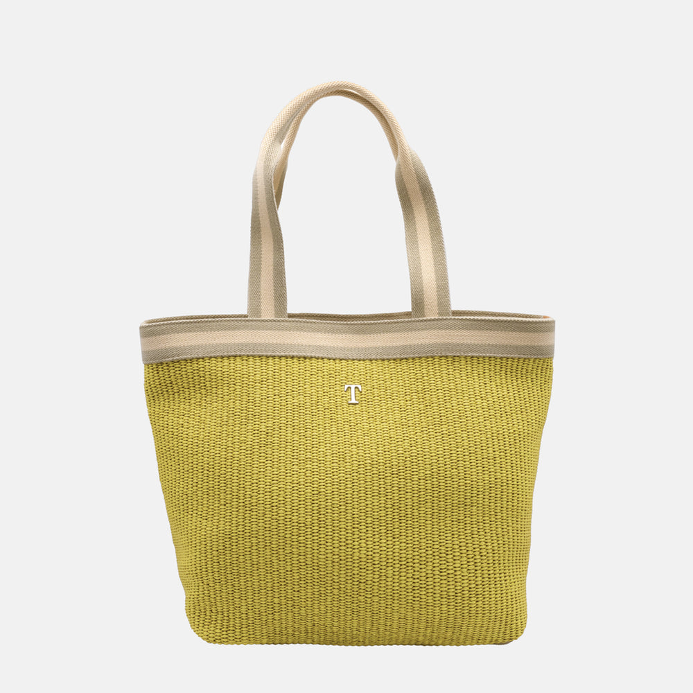 Yellow Panarea Raffia Bag