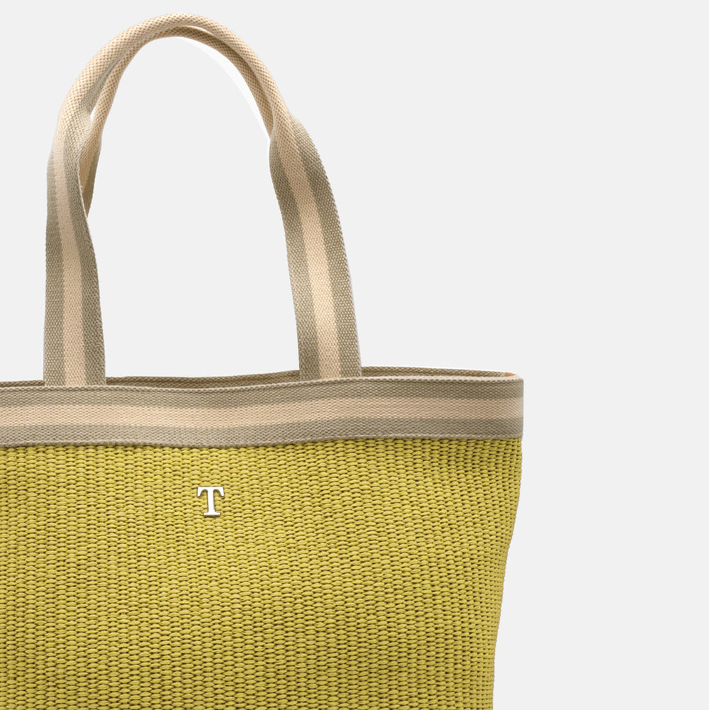 Yellow Panarea Raffia Bag