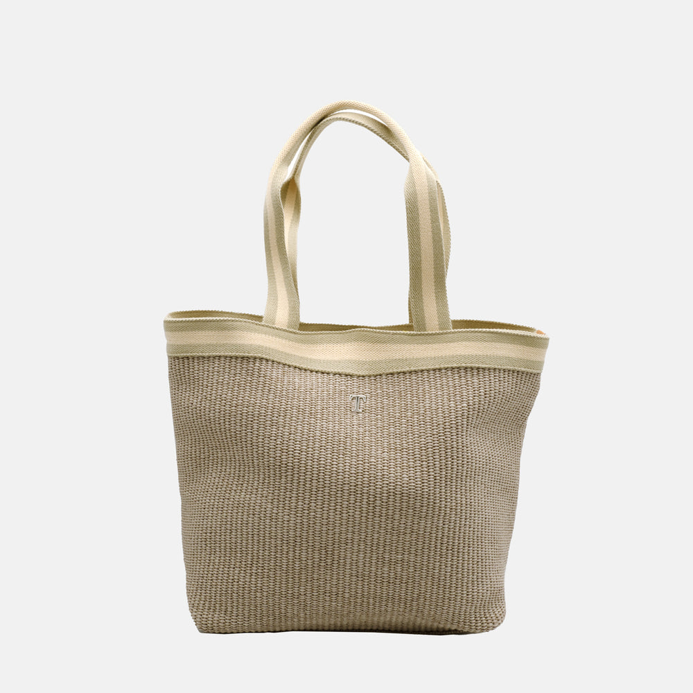 Beige Panarea Raffia Bag