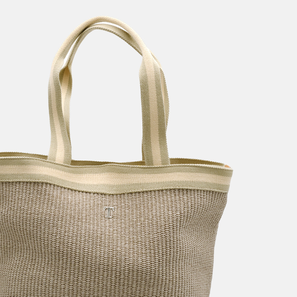 Beige Panarea Raffia Bag