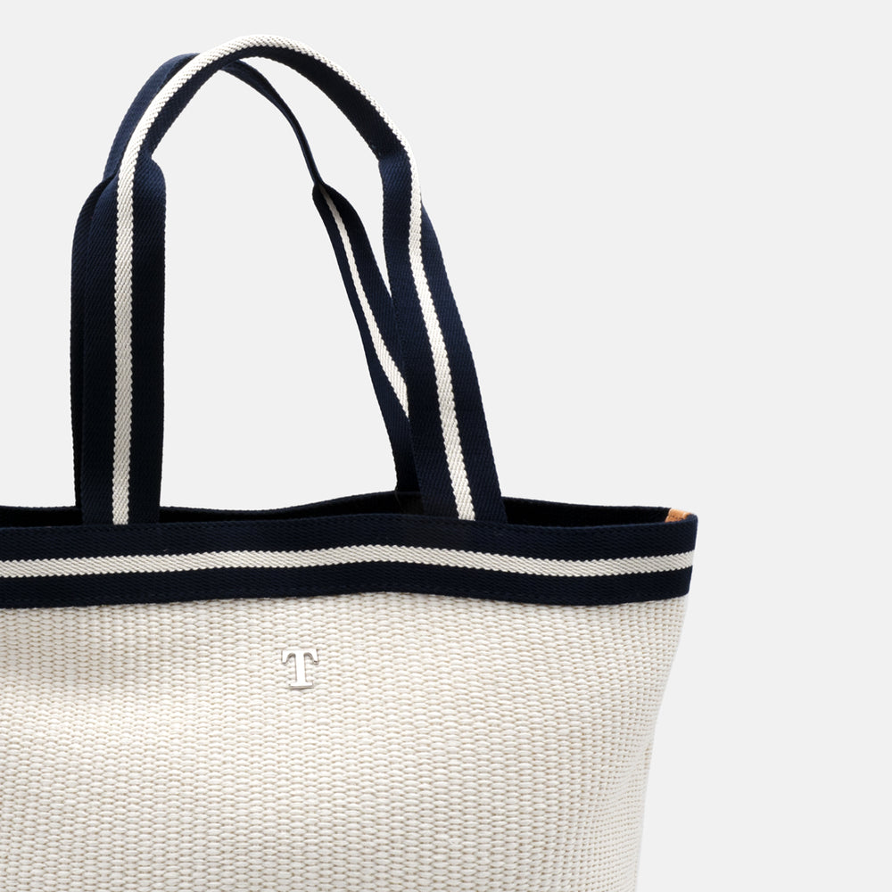 White Panarea Raffia Bag