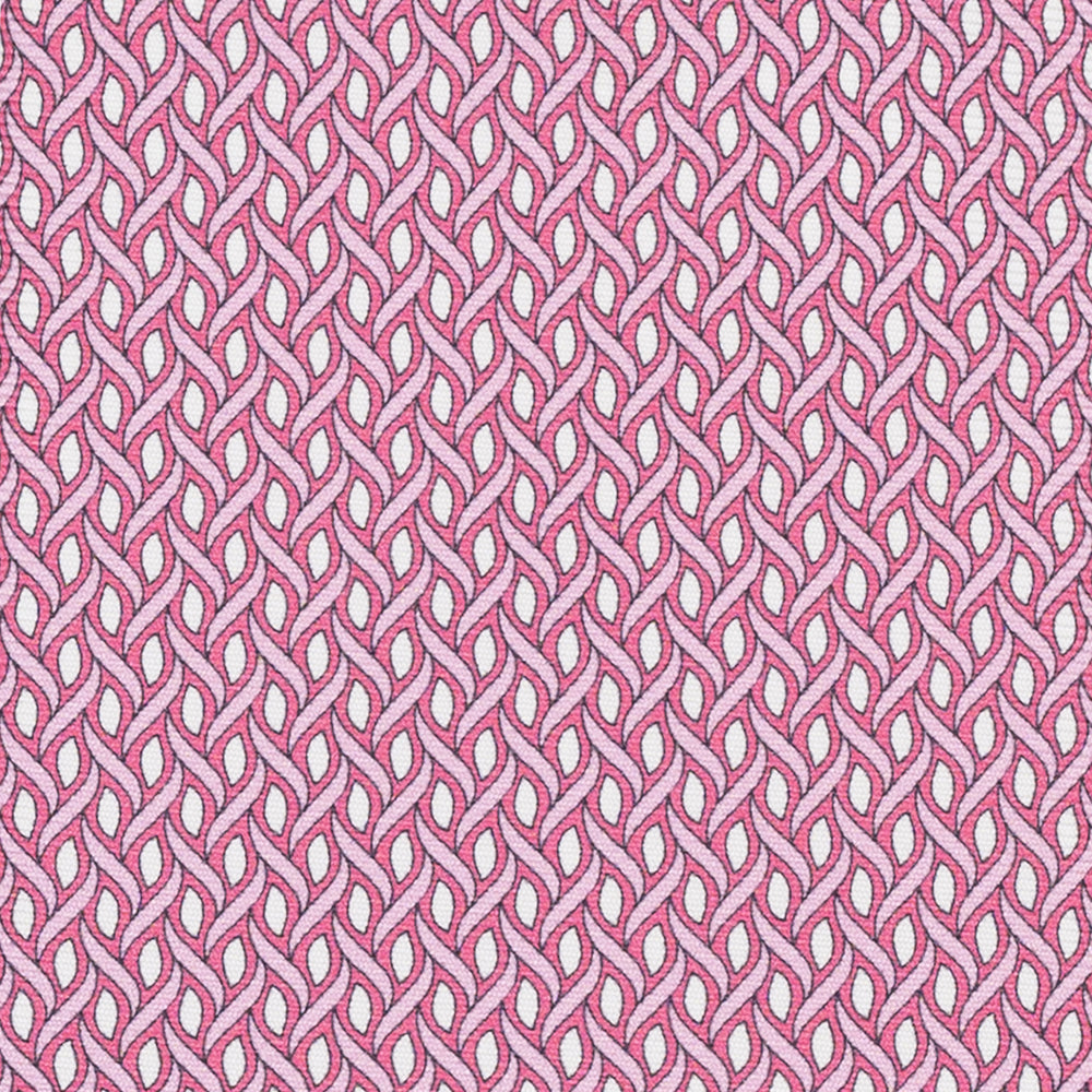 Cravatta 3 pieghe in Seta Fantasia Geometrica Rosa - M50024