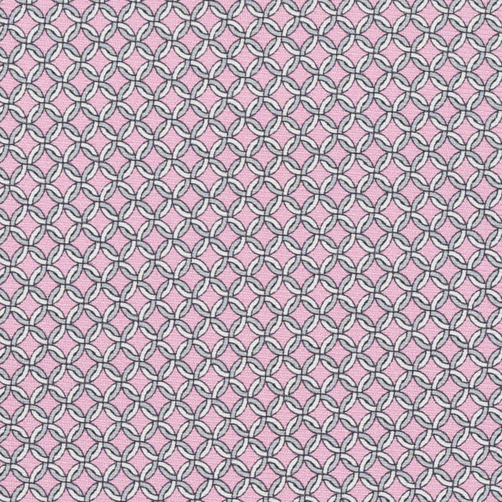 Cravatta 3 pieghe in Seta Fantasia Concatenata Rosa - M49147