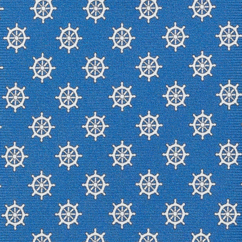 Cravatta 3 pieghe in Seta Fantasia Timone Azzurro - DSC_4405