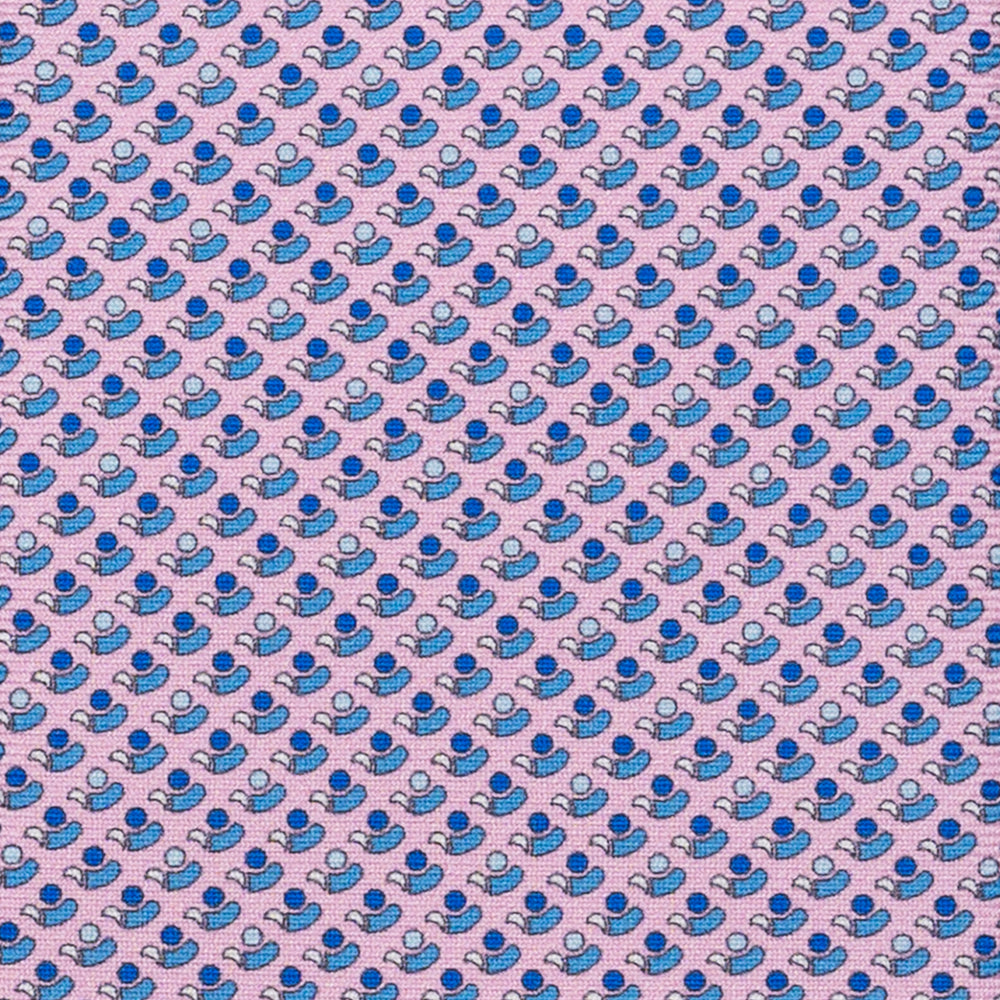 Cravatta 3 pieghe in Seta Micro Fantasia Rosa - DSC_4417