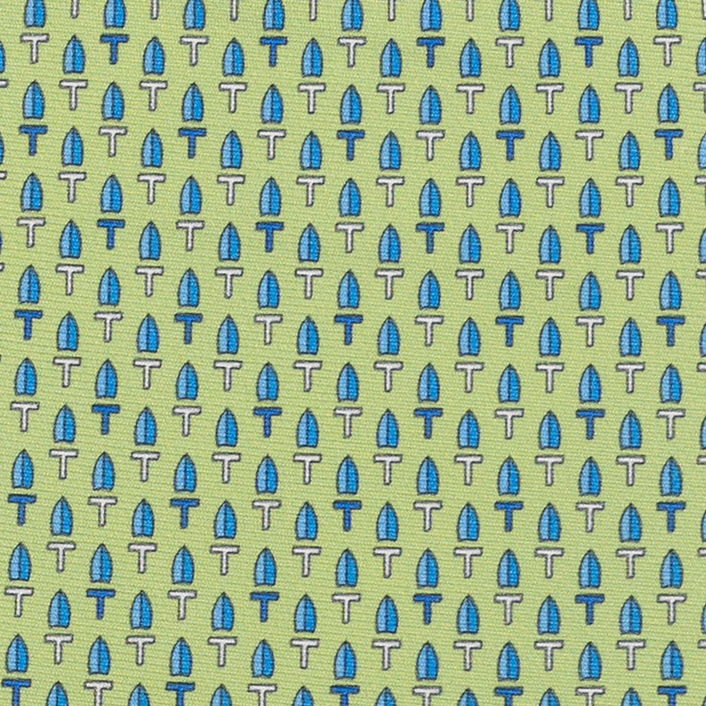 Cravatta 3 pieghe in Seta, Micro Fantasia, Verde - DSC_4610