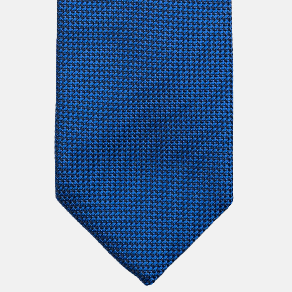Solid Color Panama Silk Tie in European Blue - TAL290