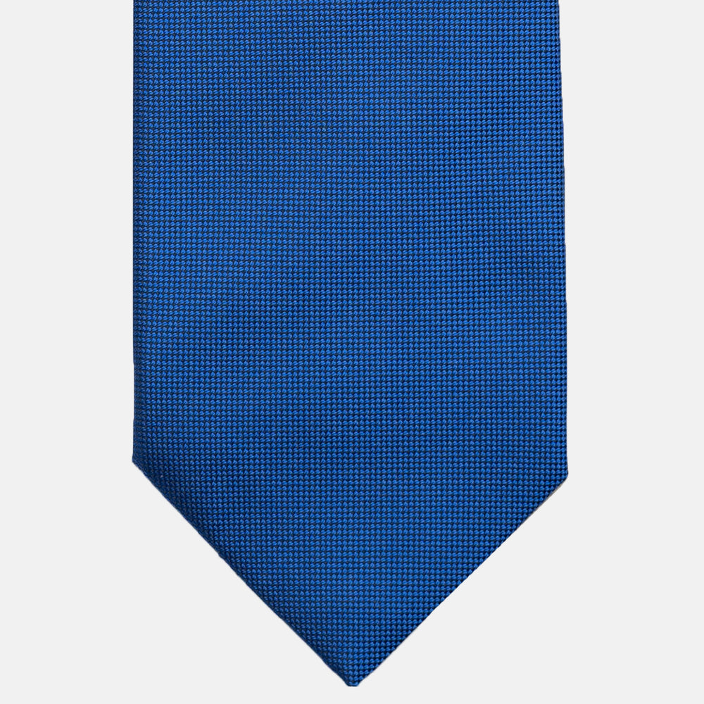 Solid Color Panamino Silk Tie in European Blue - TAL291
