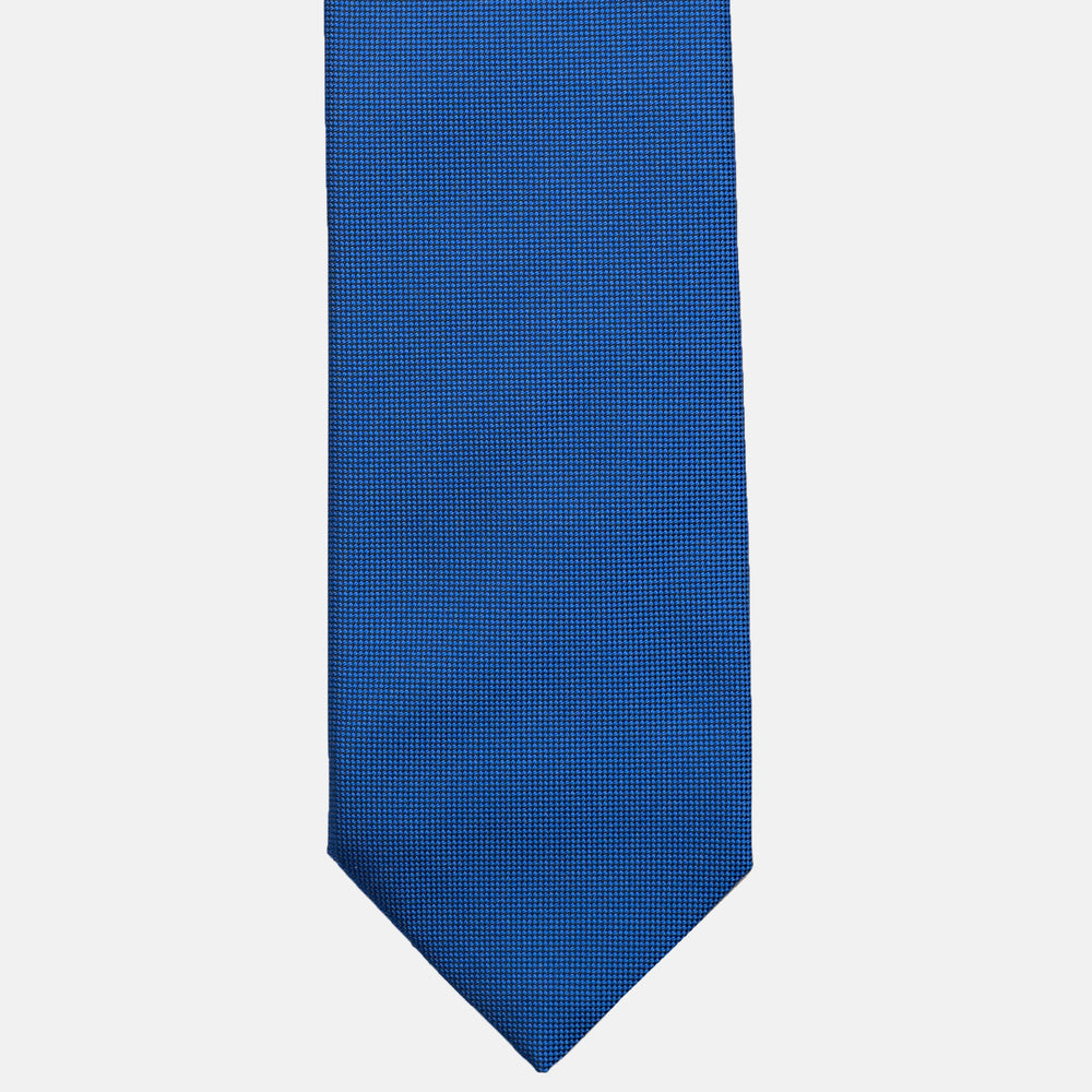 Solid Color Panamino Silk Tie in European Blue - TAL291