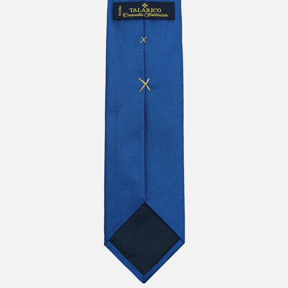 Solid Color Panamino Silk Tie in European Blue - TAL291