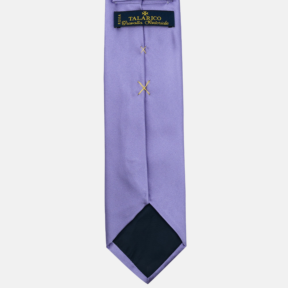 Plain Lilac Satin Tie - TAL296