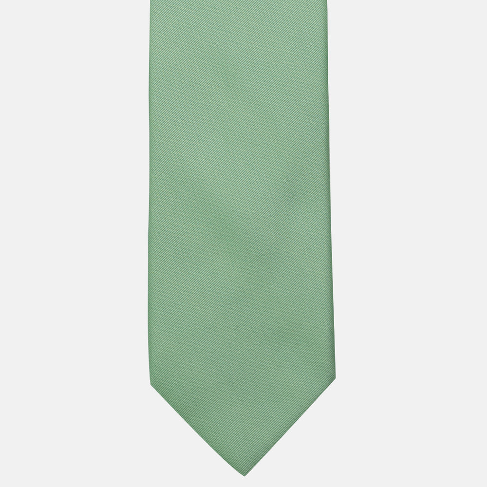 Solid Green Silk Tie - TAL297