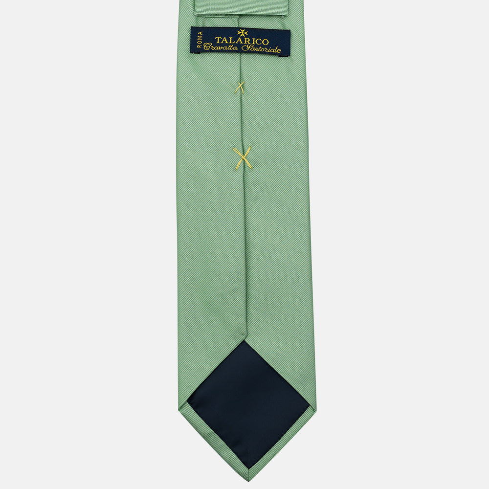 Solid Green Silk Tie - TAL297