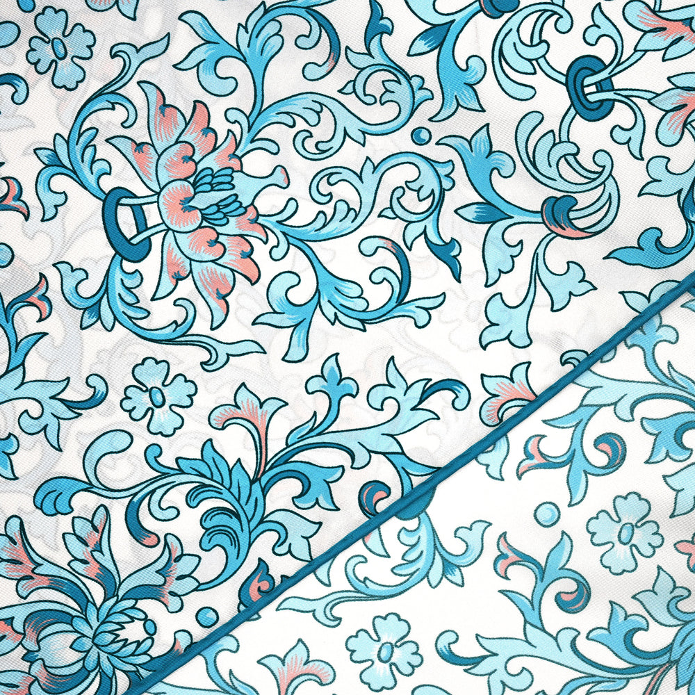 Rhombus Scarf In Ramage Twill Silk