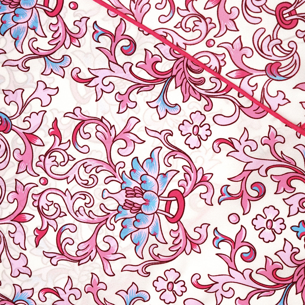 Rhombus Scarf In Ramage Twill Silk