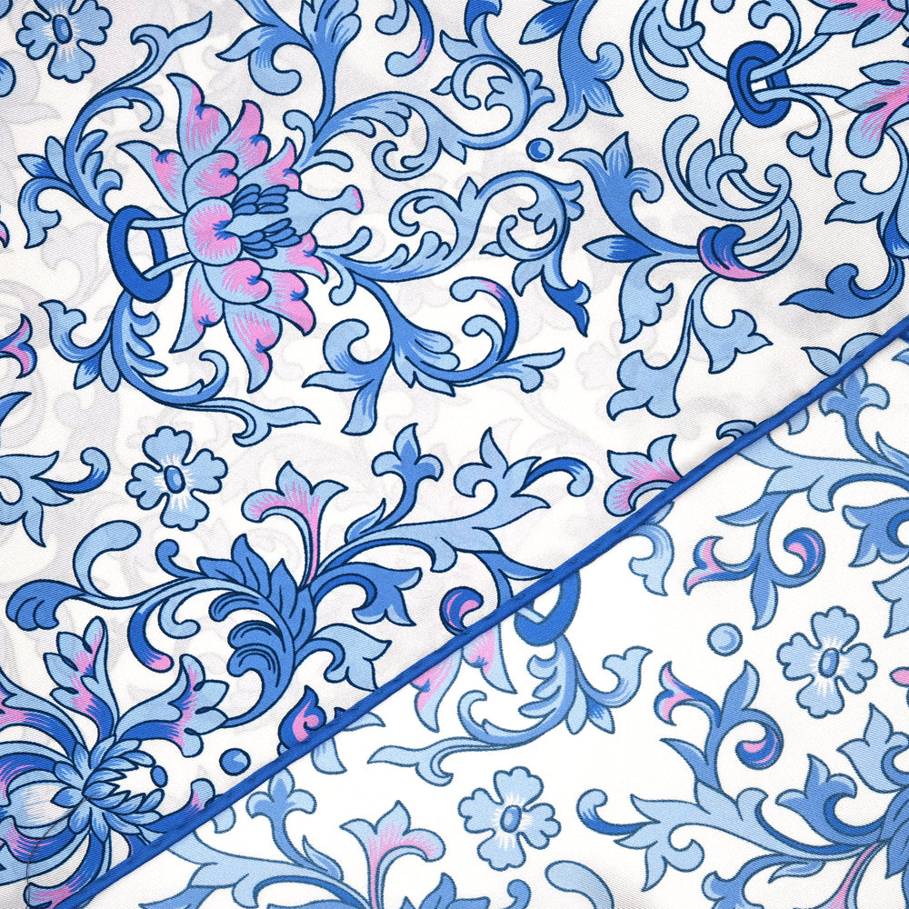 Rhombus Scarf In Ramage Twill Silk