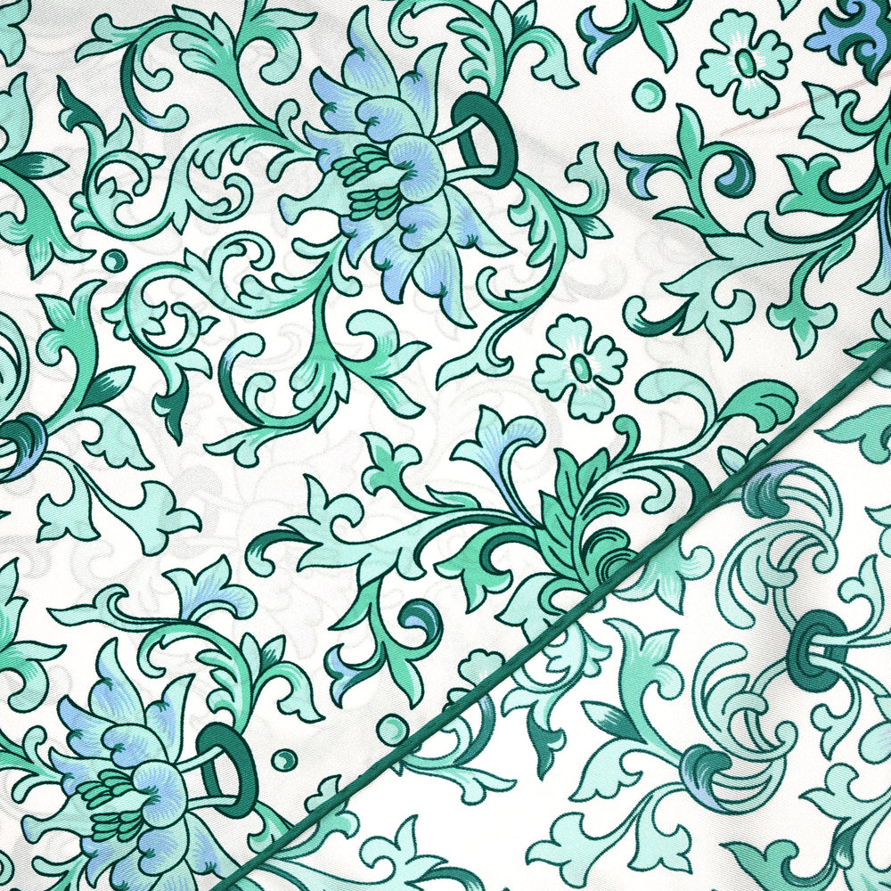 Rhombus Scarf In Ramage Twill Silk