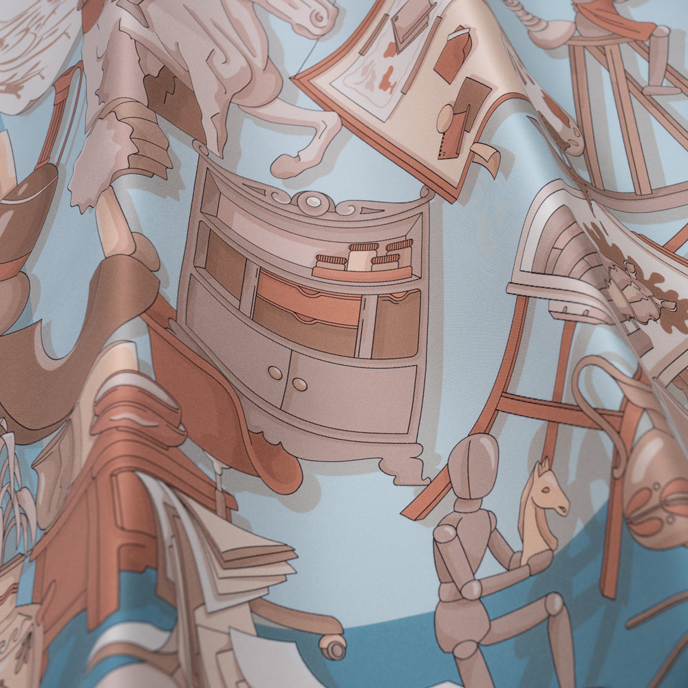 Foulard In Seta Twill 90 Appunti D'Arte