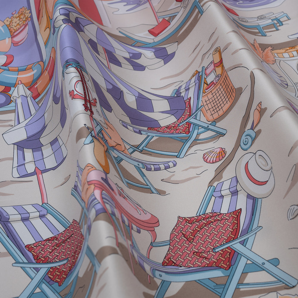 Foulard In Seta Twill 90 Talarico Beach Club