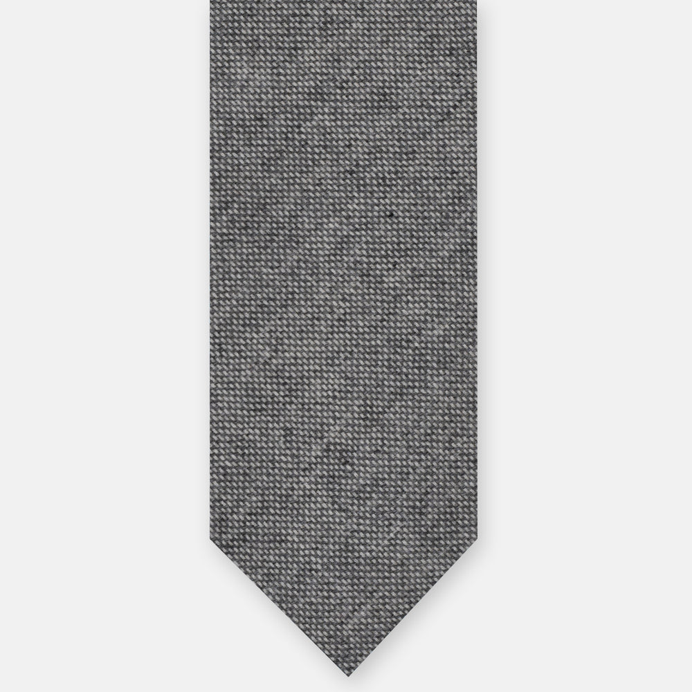 Cravatta 3 Pieghe Sartoriale in Cashmere delle Migliori Tessiture Biellesi, Grigio