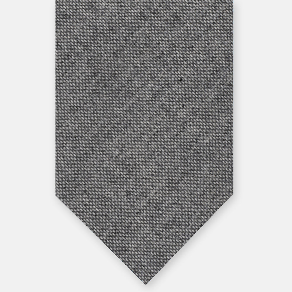 Cravatta 3 Pieghe Sartoriale in Cashmere delle Migliori Tessiture Biellesi, Grigio