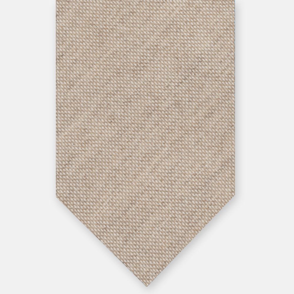Cravatta 3 Pieghe Sartoriale in Cashmere delle Migliori Tessiture Biellesi, Beige