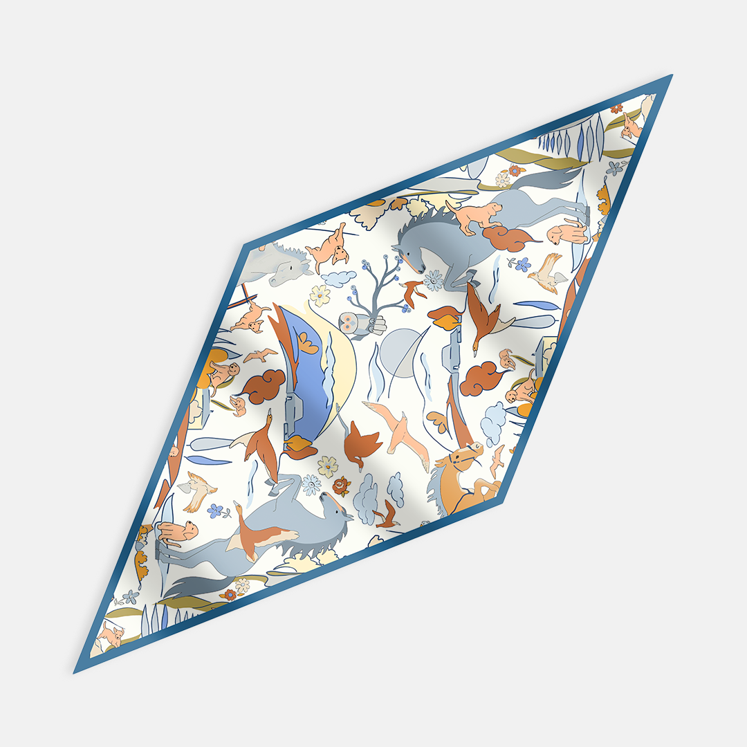 Rhombus scarf 54030