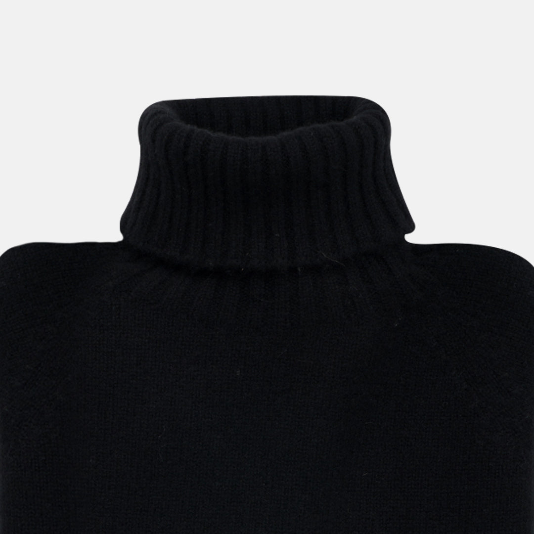Maglia dolcevita in cashmere Nero
