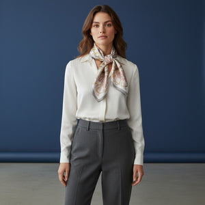 Foulard In Seta Twill 90 Eleganza Equestre