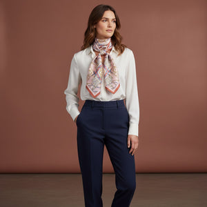 Foulard In Seta Twill 90 Eleganza Equestre