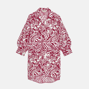 Women's Flower Beach Cover-up | Red