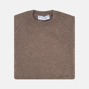 Crew Neck Sweatshirt in 100% Cashmere | Color Brown - 0806