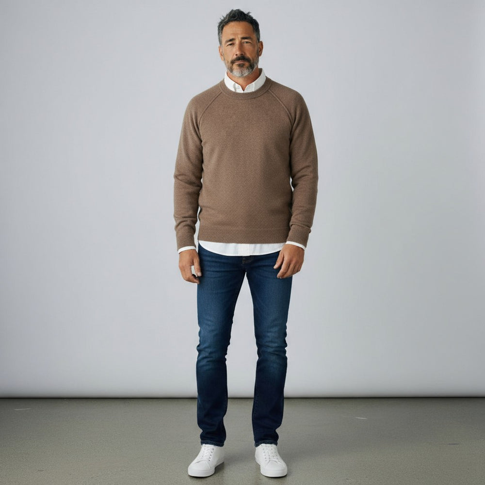 Brown Cashmere Sweatshirt - 0806
