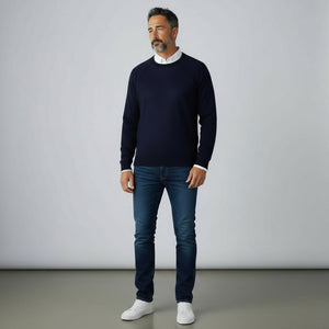 Crewneck Sweatshirt in 100% Cashmere | Night Color - 0806