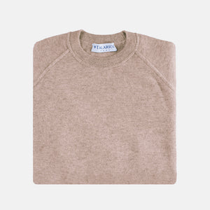 Crewneck Sweatshirt in 100% Cashmere | Colour Silver - 0806