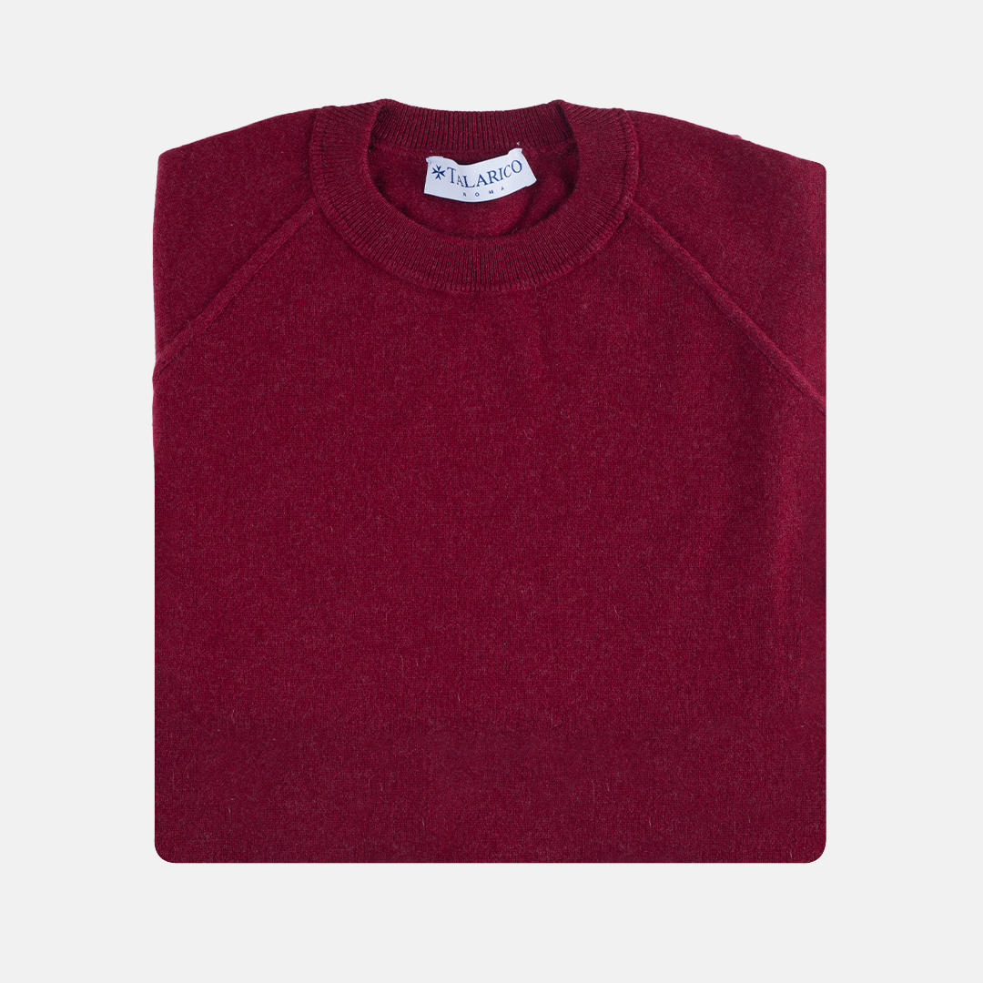 Bordeaux cashmere sweatshirt