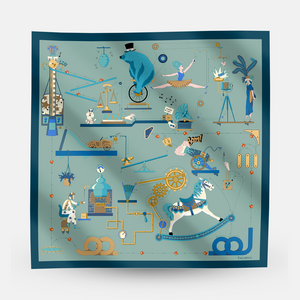 Pochette da Taschino in Seta Fantasia Flipper