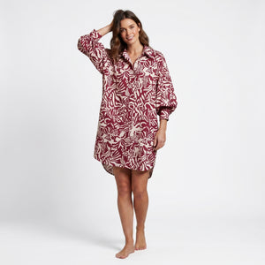 Women's Flower Beach Cover-up | Red