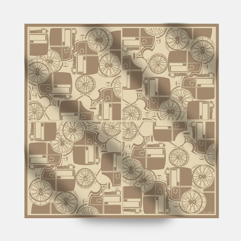 Foulard In Seta Twill 90 Eleganza in Movimento